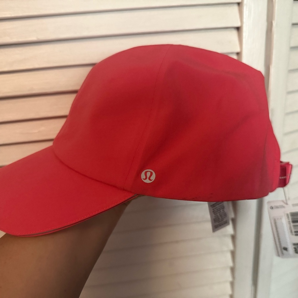 Lululemon Bright Coral Running Hat